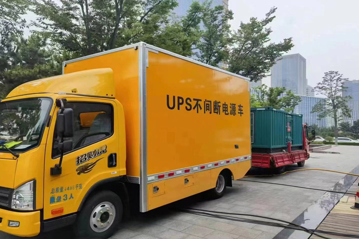 大庆发电机租赁施工现场