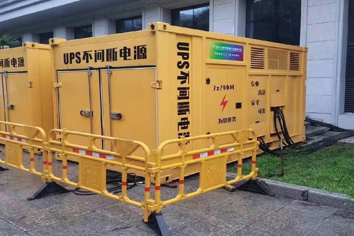 大庆发电机租赁施工现场